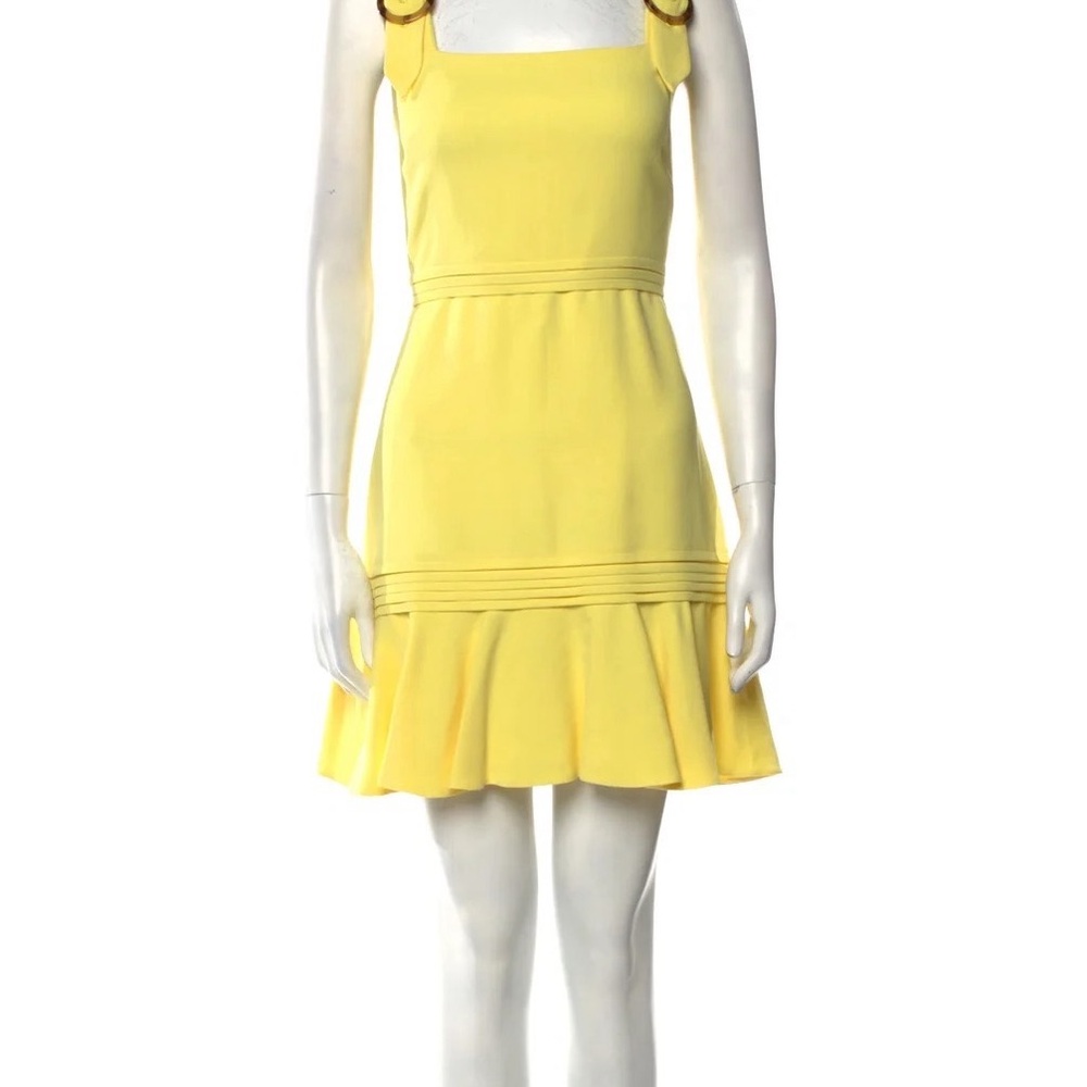 Jonathan Simkhai Yellow Ruffled Mini Sundress